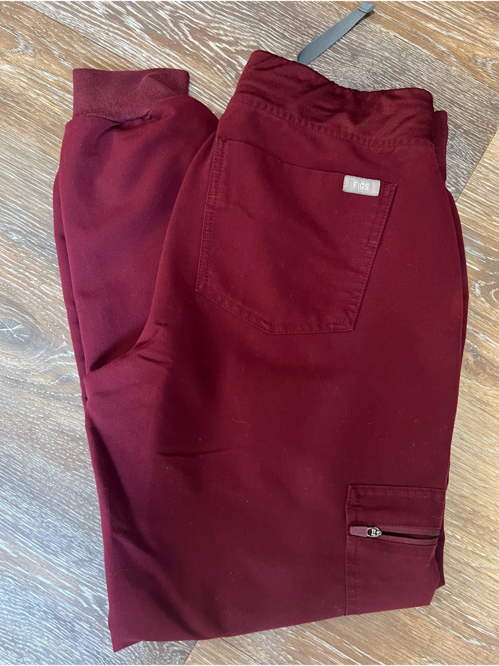 Figs Burgundy Zamora Scrub Pants